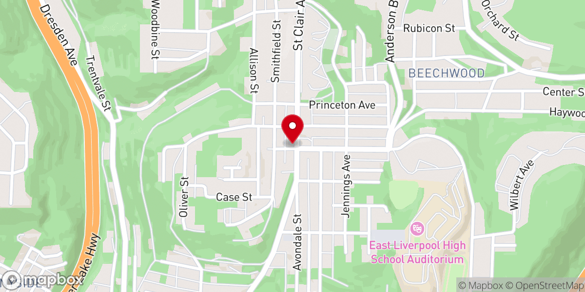 Map showing location of Open Door Fellowship