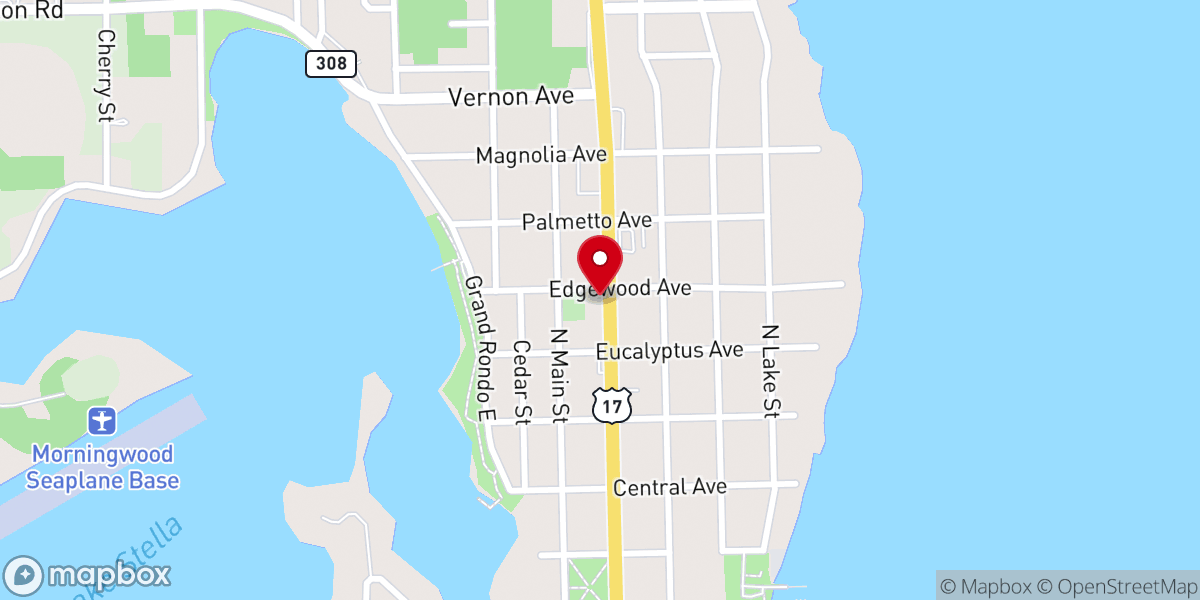 Map showing location of Church of the Holy Comforter