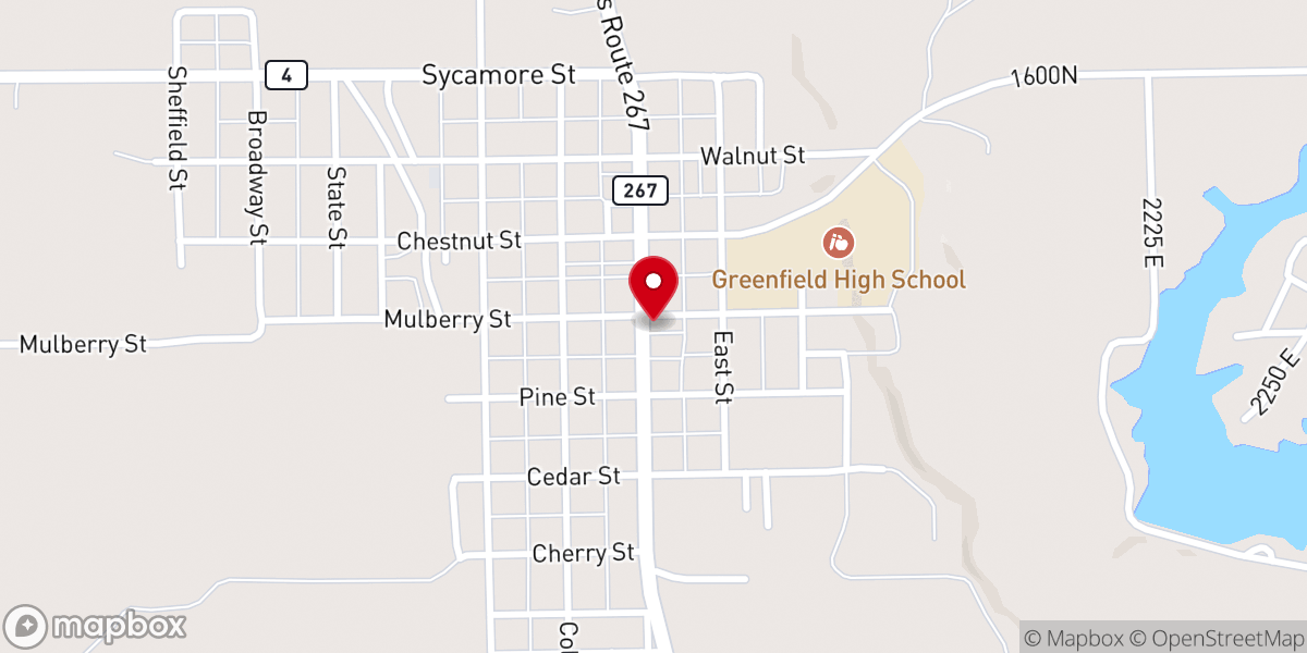 Map showing location of Faith Bible Church