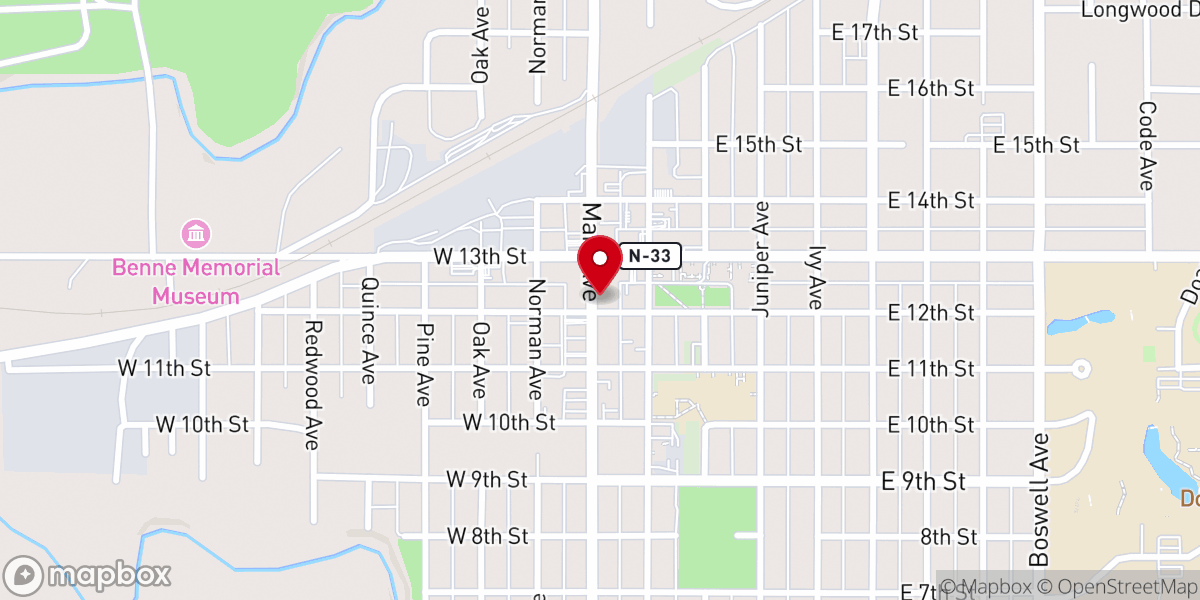 Map showing location of The 1206