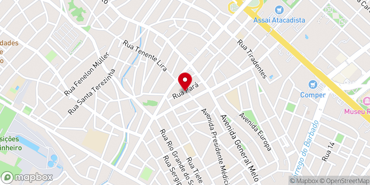Map showing location of Igreja Cristã Evangelica Maranata