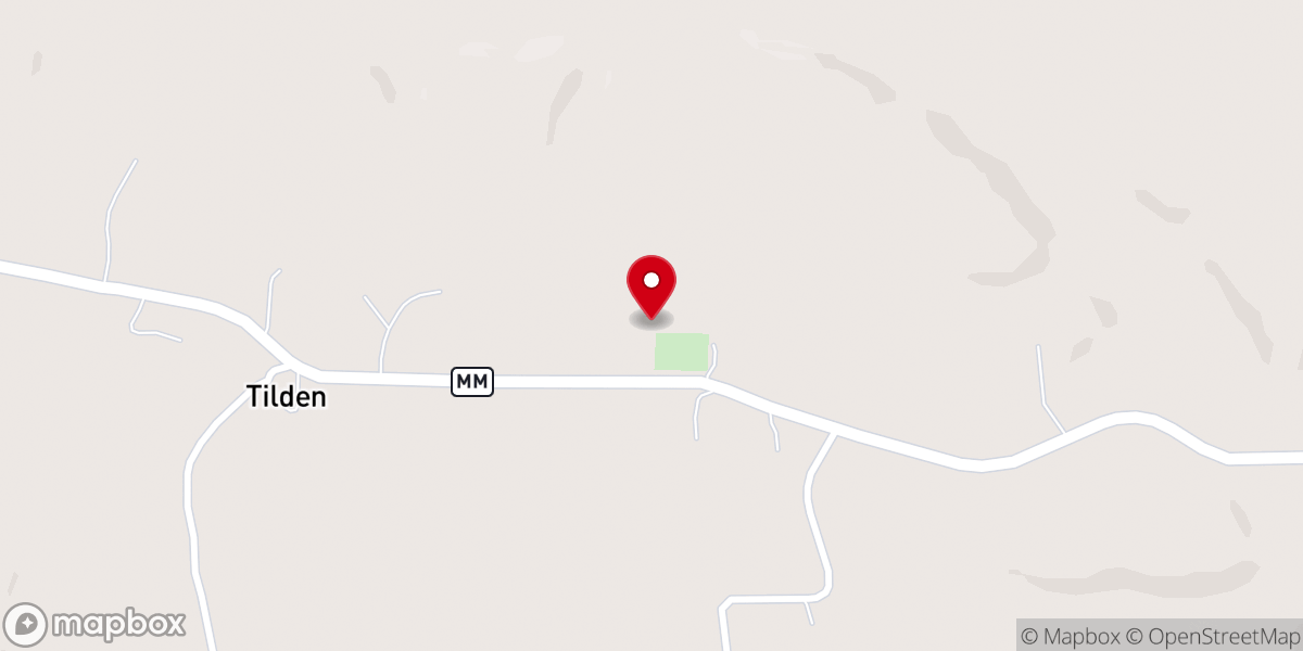 Map showing location of Lone Rock Church