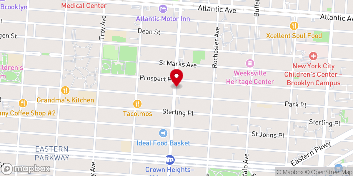 Map showing location of United Christian Fellowship