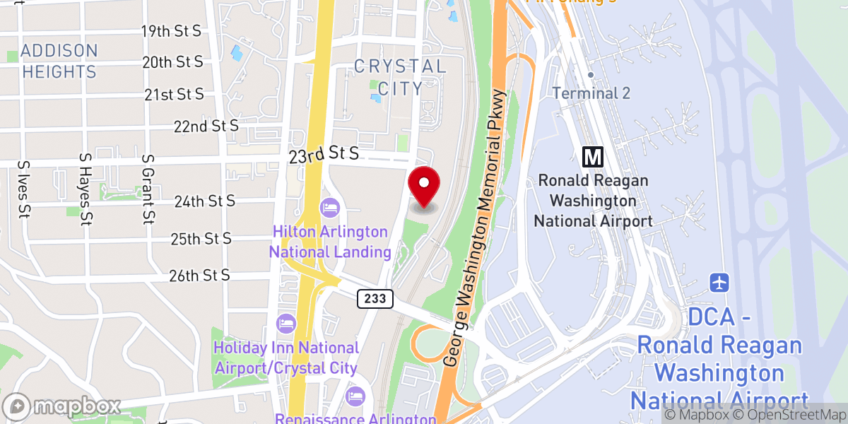 Map showing location of Spaces Crystal Drive