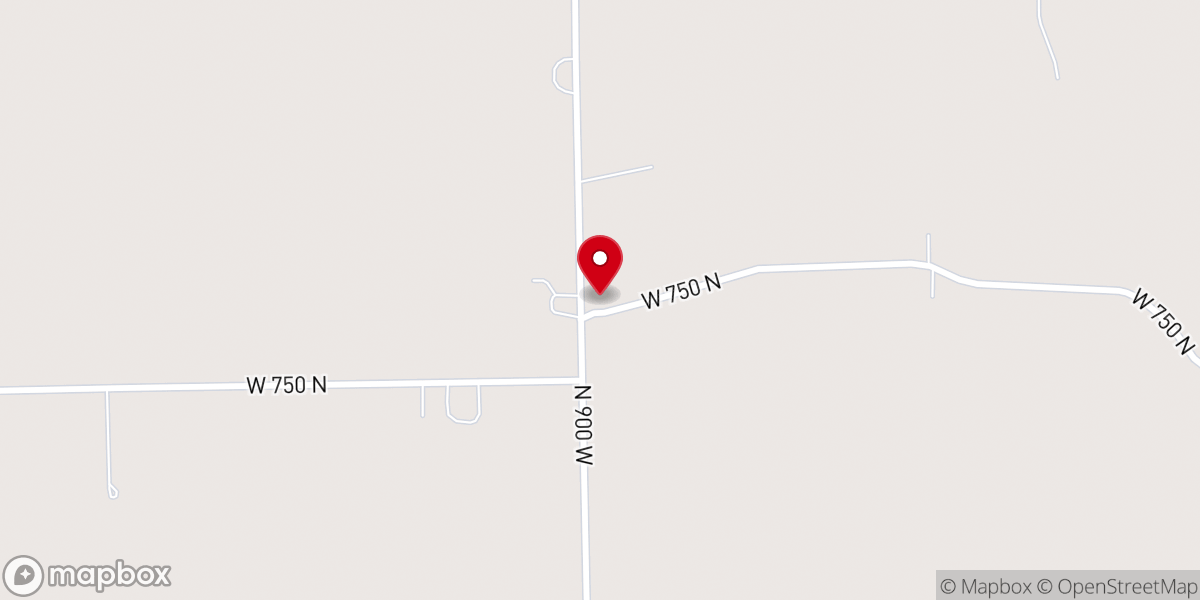 Map showing location of Zion Mennonite Church