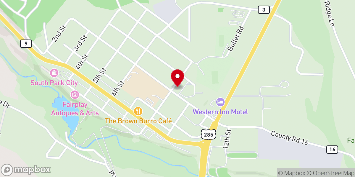 Map showing location of Fairplay Seventh-day Adventist Church