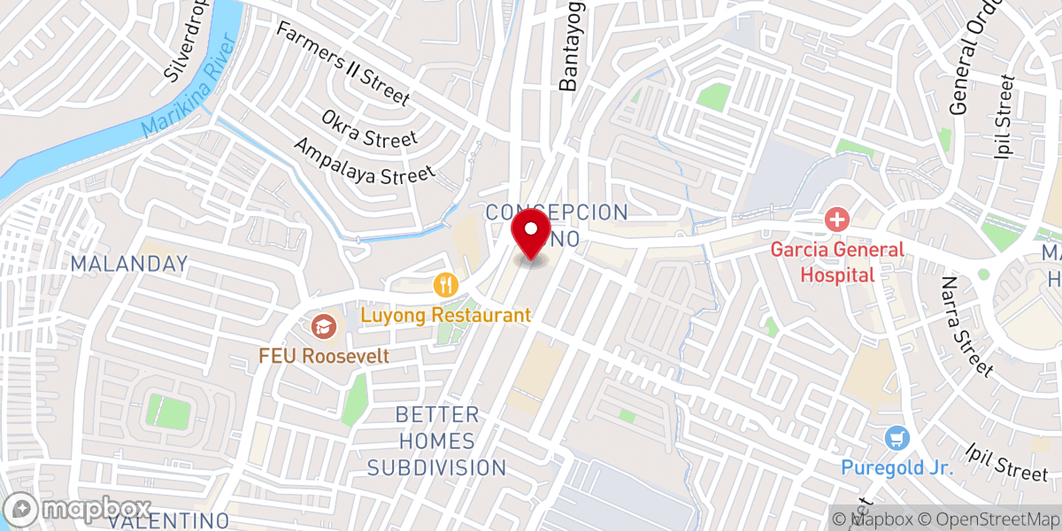 Map showing location of The Rhema Word of God Church - Marikina