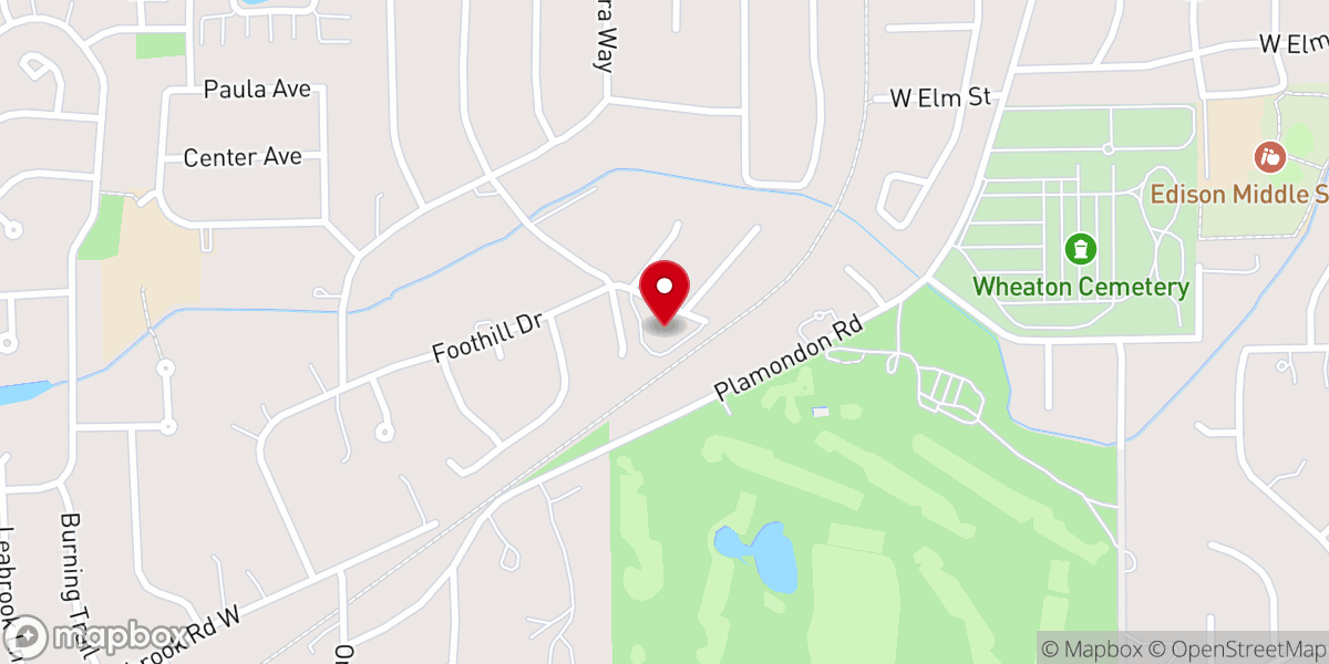 Map showing location of St. Matthew United Church of Christ