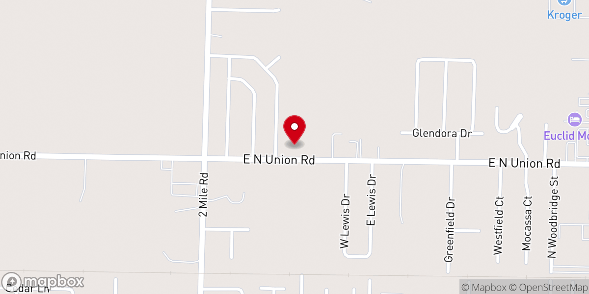 Map showing location of New Life Missionary Church