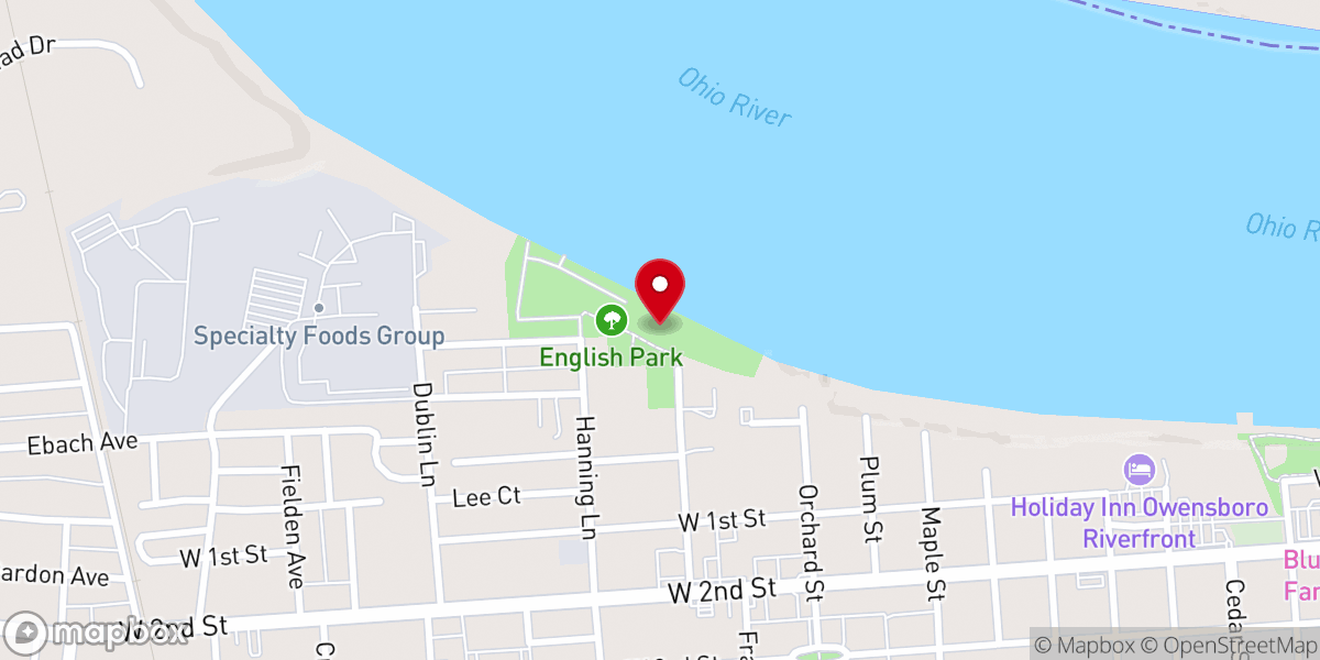 Map showing location of English Park