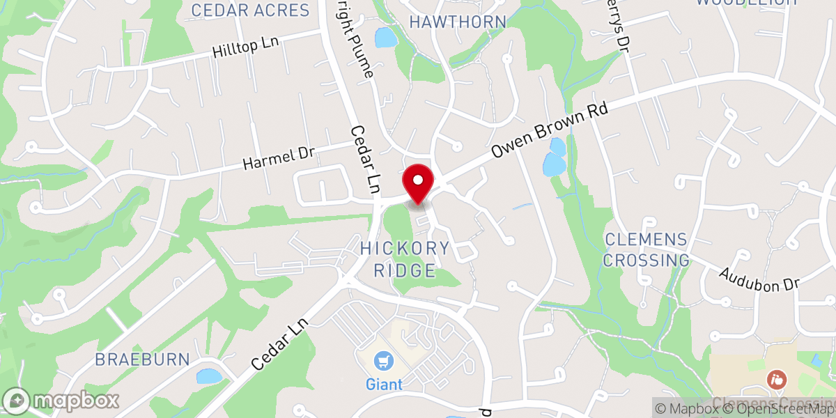 Map showing location of Heaven's Door Community Church (하늘문교회)