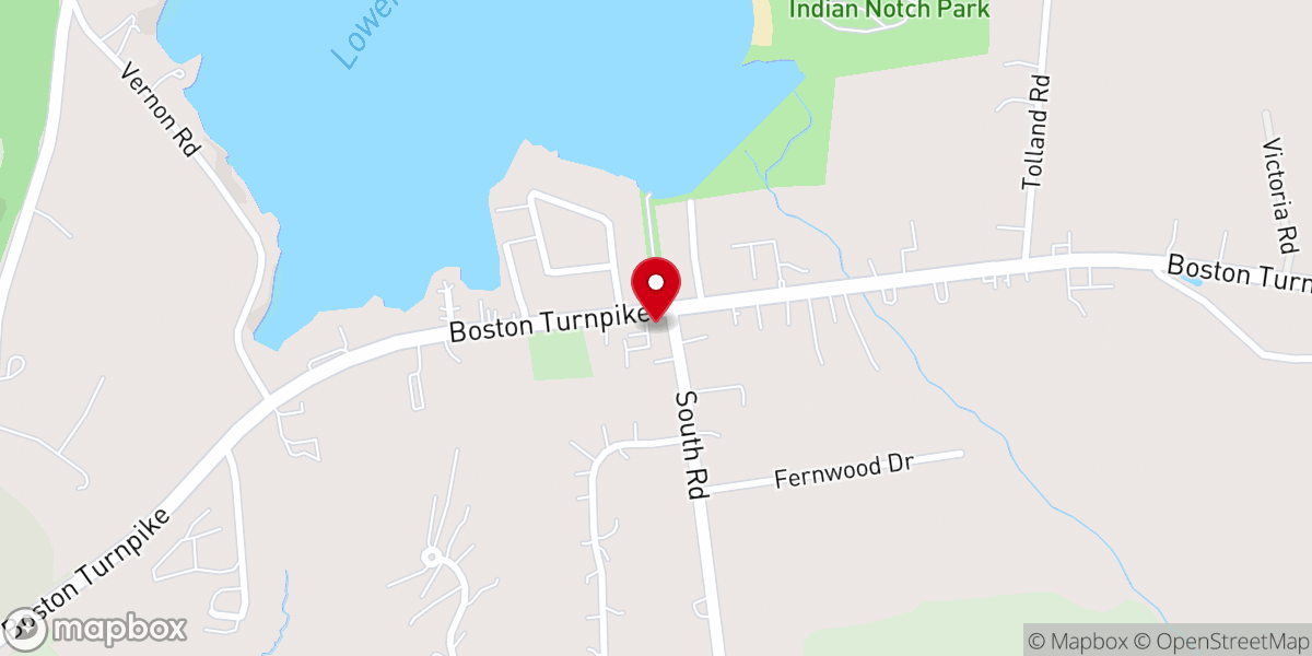 Map showing location of Bolton United Methodist Church