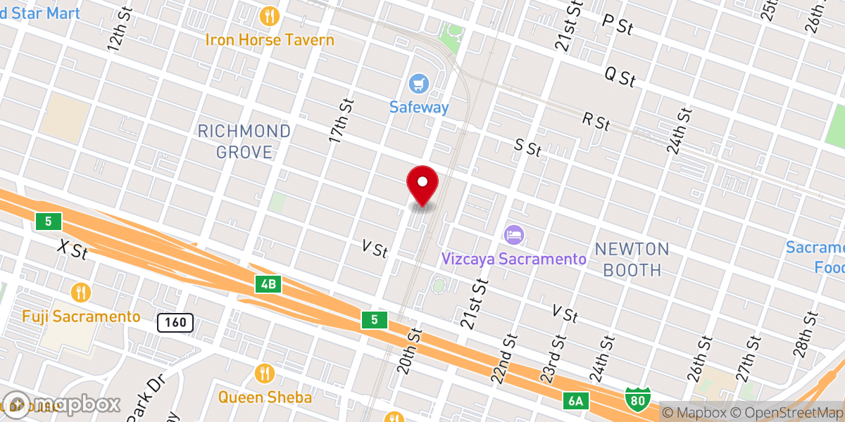 Map showing location of Church of Divine Man