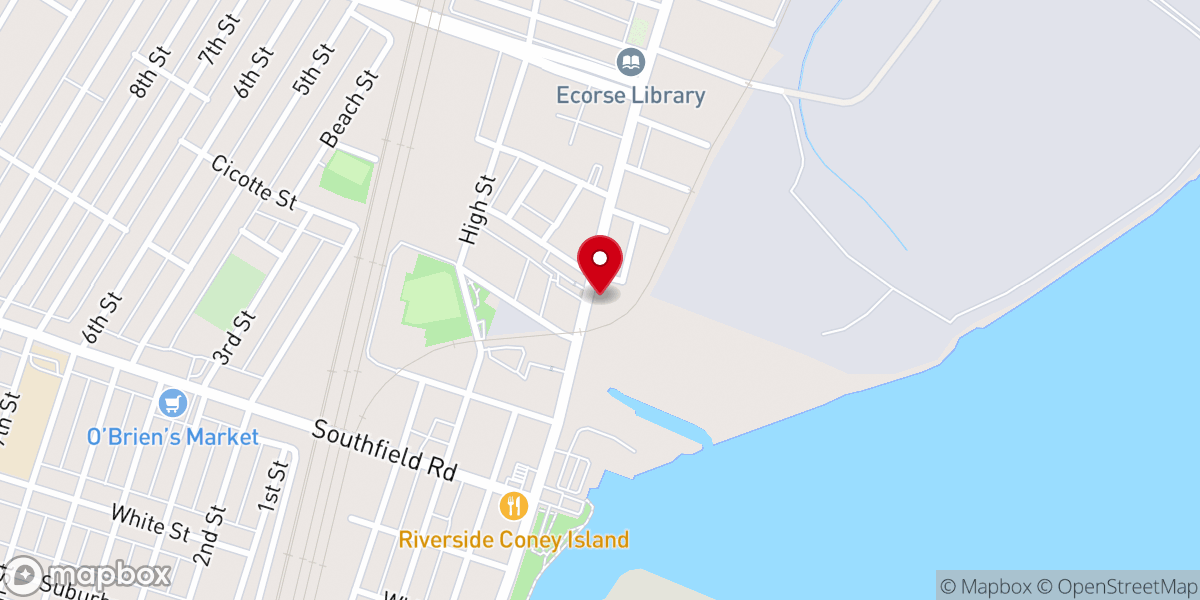 Map showing location of Holy Ascension Serbian Orthodox Church