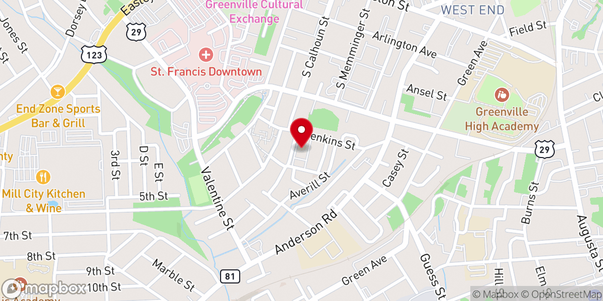 Map showing location of Macedonia Baptist Church