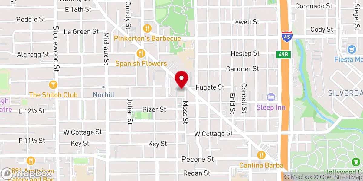 Map showing location of Christ the King Catholic Church