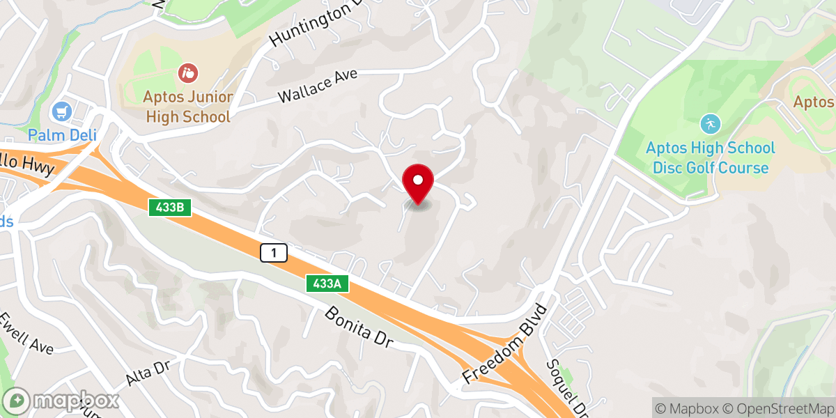Map showing location of St. Andrew Presbyterian Church