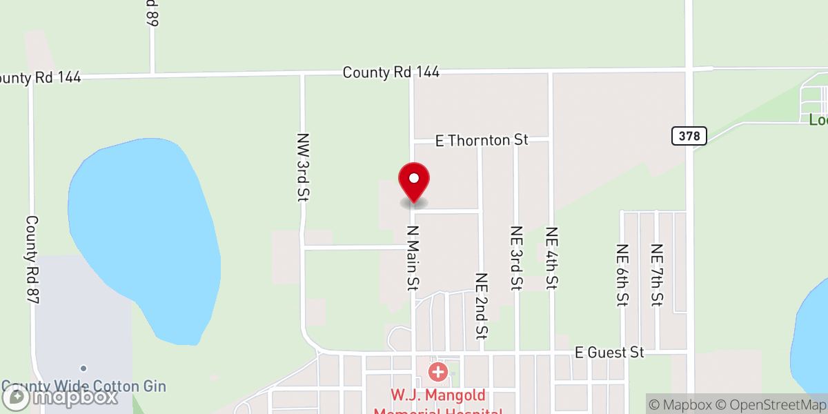 Map showing location of Power of Praise Pentecostal Church