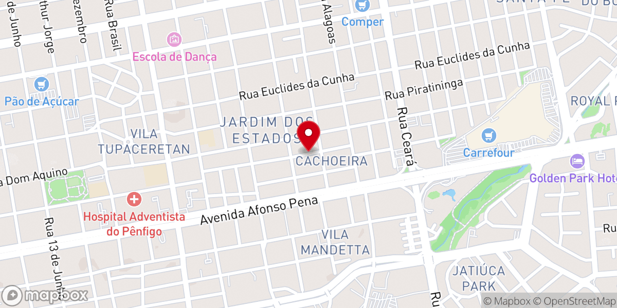 Map showing location of ASSEMBLEIA DE DEUS NOVA CAMPO GRANDE (ADNCG)