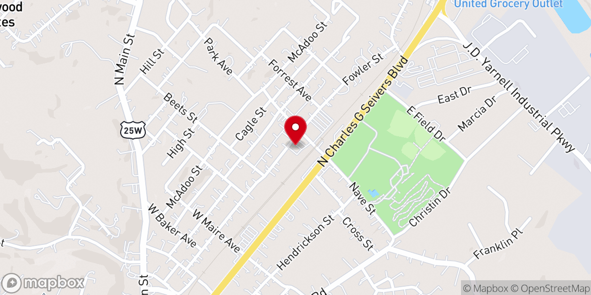 Map showing location of First Wesleyan Church