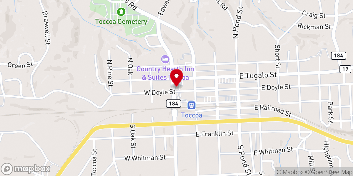 Map showing location of THE HISTORIC RITZ THEATRE