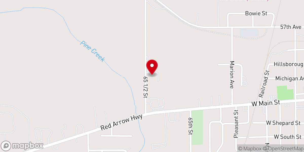 Map showing location of Hartford Seventh-day Adventist Church
