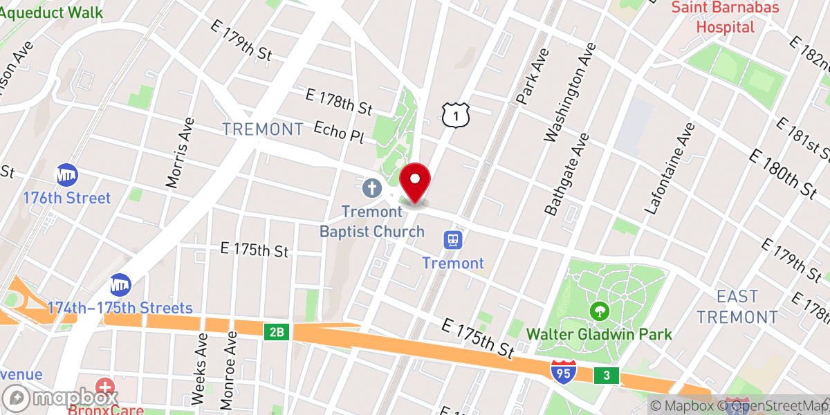 Map showing location of Tremont