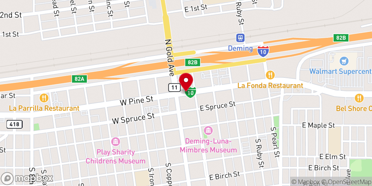 Map showing location of Primera Iglesia Bautista Hispana