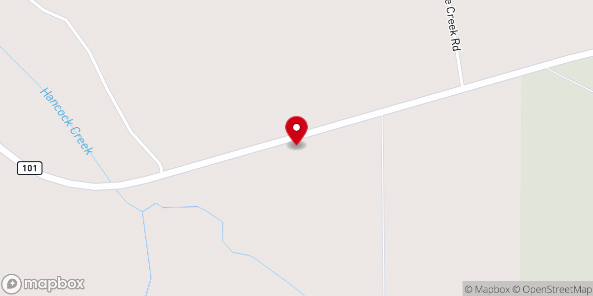 Map showing location of Hyman Chapel A.M.E. Zion Church