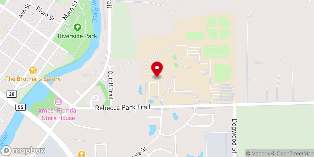 Map showing location of Our Fathers Lutheran Church Foundation