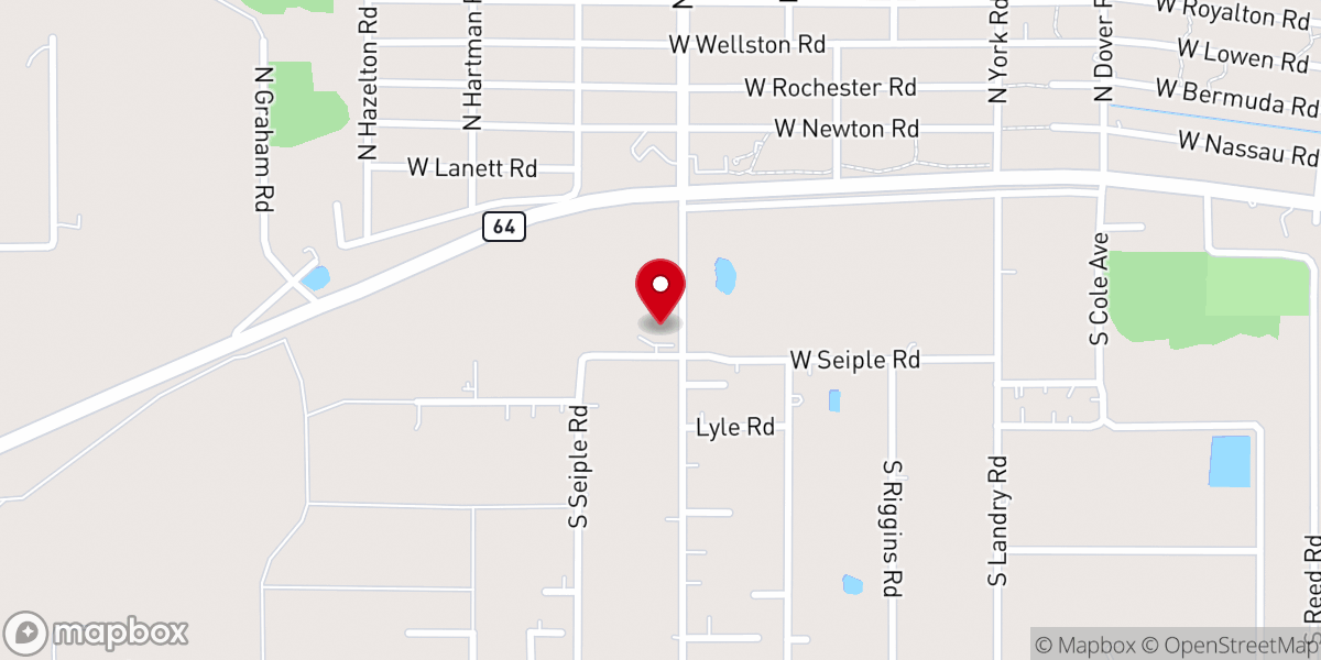 Map showing location of The Well of Living Water