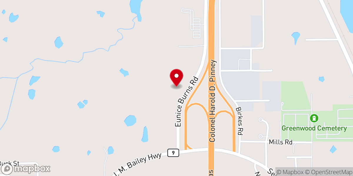 Map showing location of Good Shepherd Lutheran Church