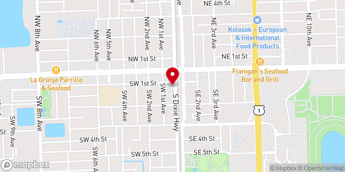 Map showing location of Victory Christian Center Ministries