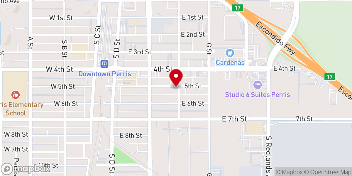 Map showing location of Iglesia De Cristo