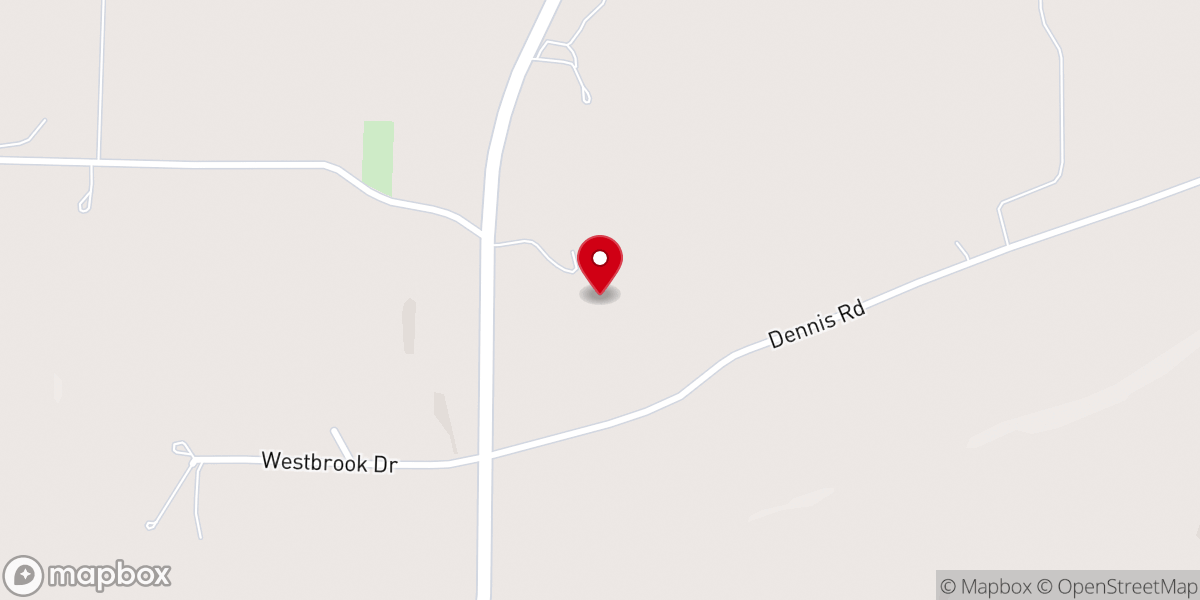 Map showing location of Old Dennis Church Place