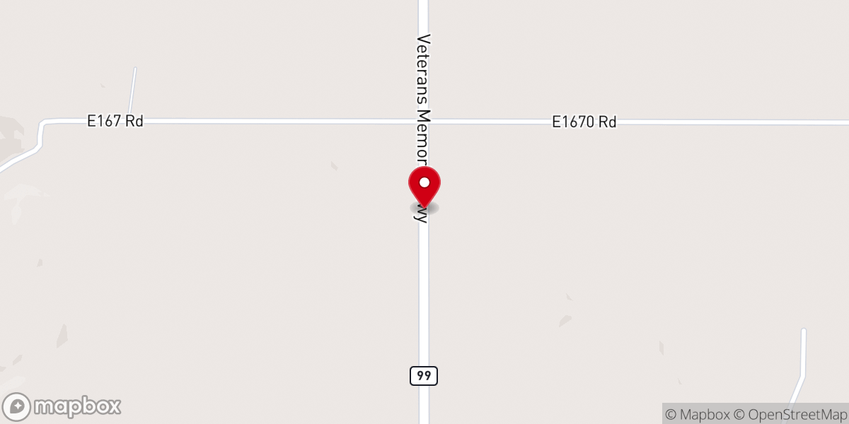 Map showing location of Hickory Hill Baptist Church