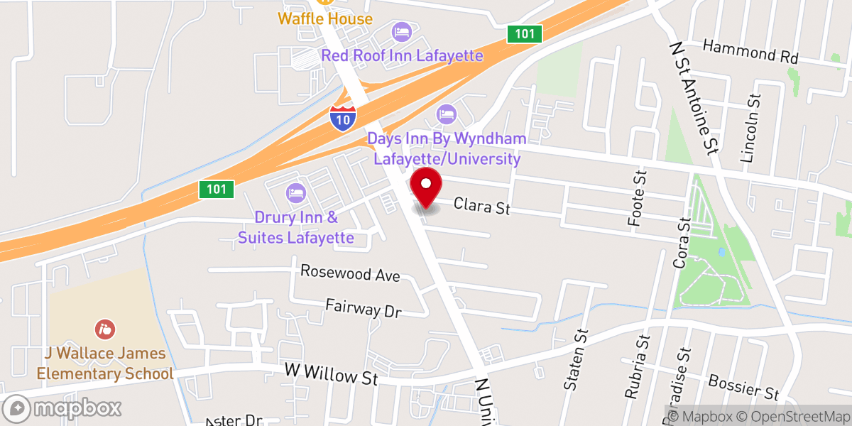 Map showing location of Holy Spirit Amer Catholic Church