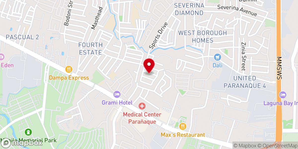 Map showing location of United Christian Fellowship