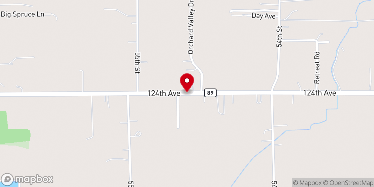 Map showing location of Living Waters Community Church