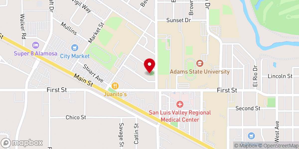 Map showing location of First United Methodist Church