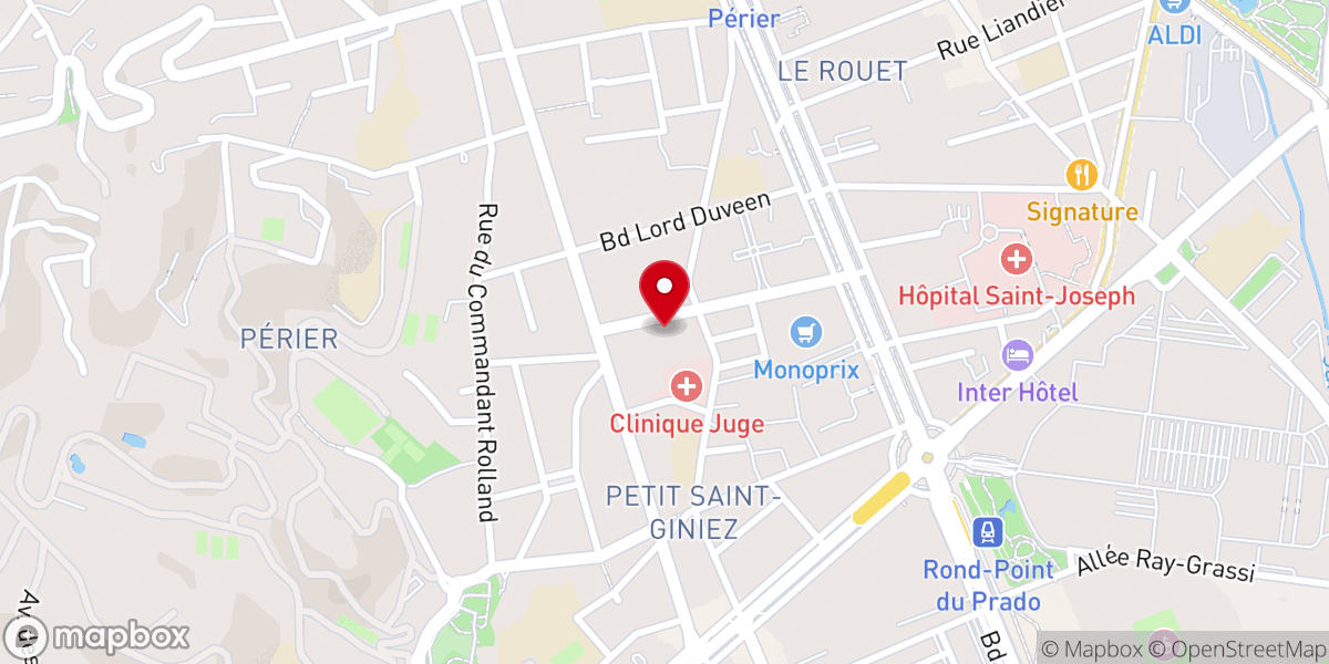 Map showing location of Église catholique Coeur-Immaculé-de-Marie à Marseille