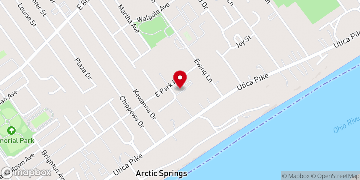 Map showing location of Park Memorial United Methodist Church