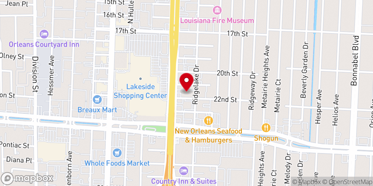 Map showing location of United Methodist Church Office