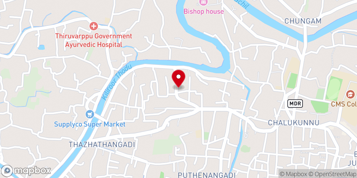 Map showing location of Sacred Heart Church
