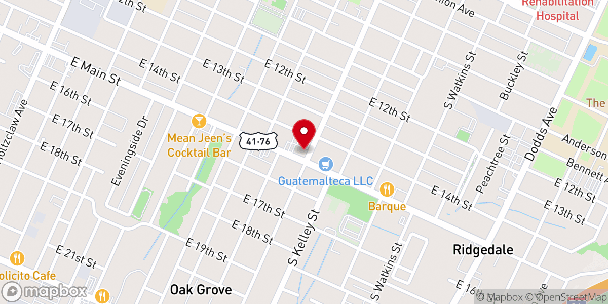 Map showing location of New Life