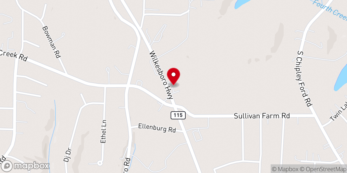 Map showing location of Saint Peter's Anglican Orthodox Church