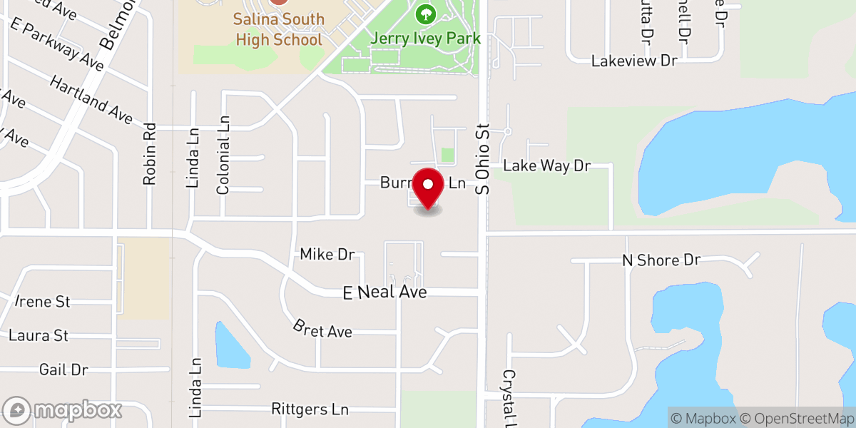 Map showing location of St Elizabeth Ann Seton