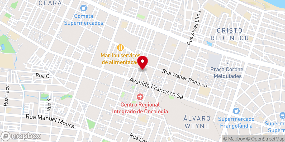 Map showing location of Igreja Assembleia de Deus Oficinas