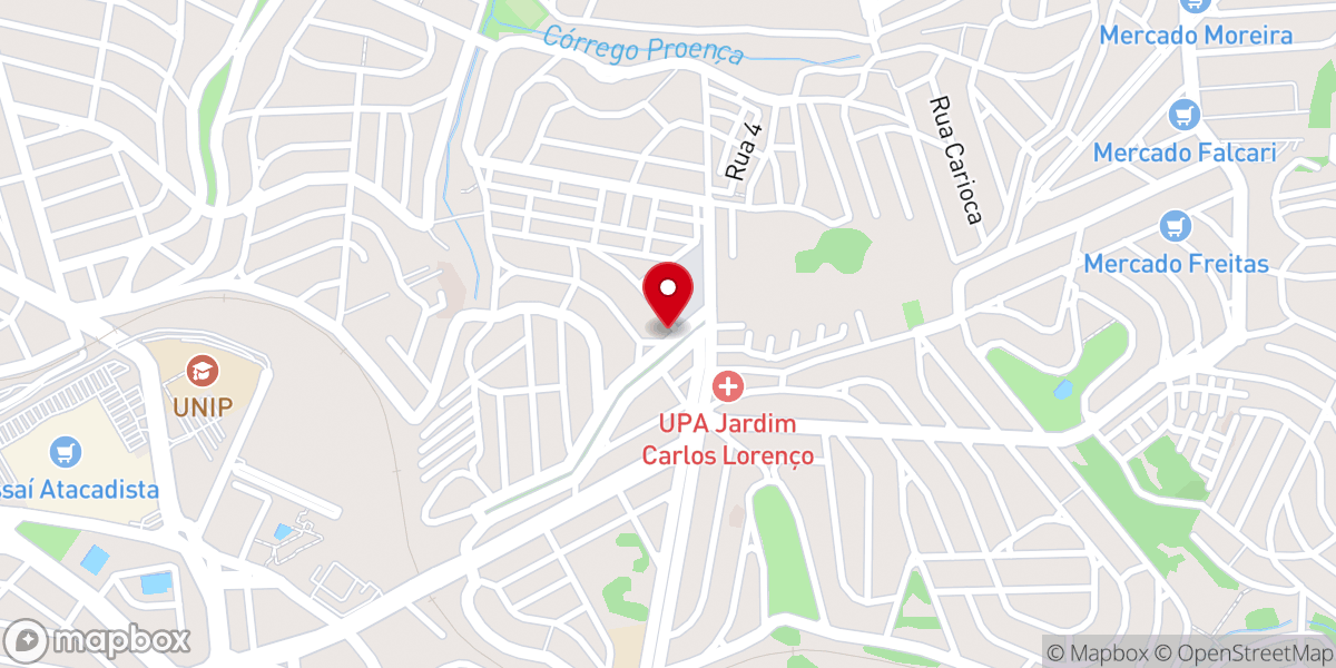 Map showing location of Igreja Pentecostal Da Ultima Hora No Brasil