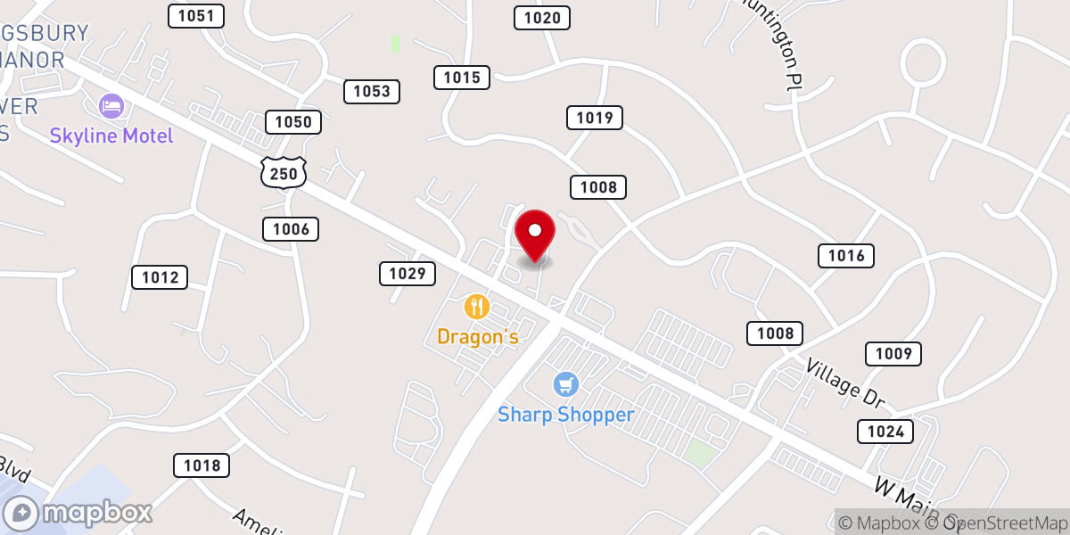 Map showing location of Hope Community Church